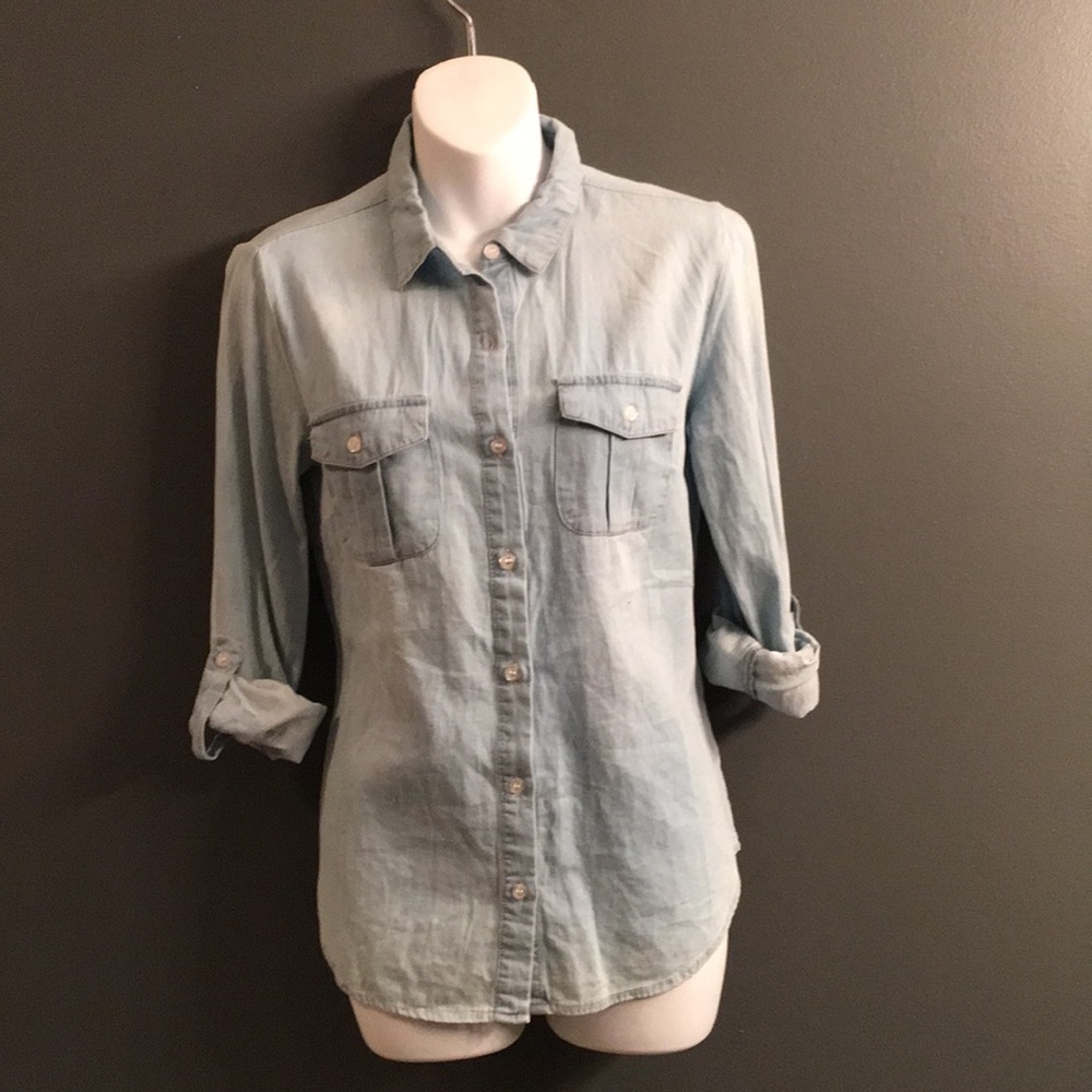 Denim button-ups
